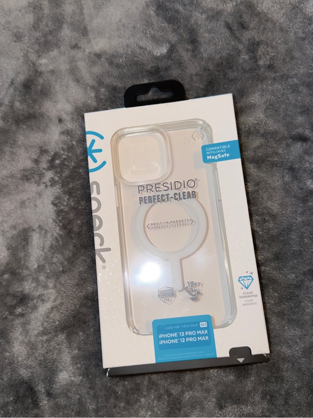 speck Presidio -Clear MagSafe Compatible iPhone 12 & 13 pro max Case -